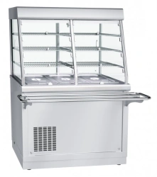 High-Temperature Refrigerated Display Counter with Neutral Cabinet PVV(N)-70H-C-NSh