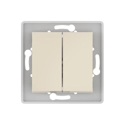 CADUCEUS ALING PRESTIGE Dual Switch, 10A, 250V, Beige, Model 6006.9
