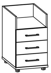 Galant Series 8619 Side Cabinet Body with 3 Drawers