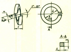 Washers: OST 1 11532-74, GOST 6402-70.