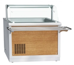 High-Temperature Refrigerated Showcase Counter with Neutral Cabinet PVV(N)-70H-NSH