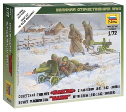 Soviet Machine Gun "Maxim" Model Kit with Crew 1941-1943 (Winter)