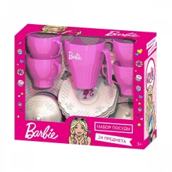 Barbie Tea Set Gift Set for Kids (24 Pieces with Window Box)