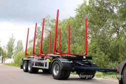 Three-Axle Log Transport Trailer MAH-342