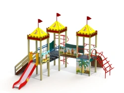 Children's Play Complex with Pirate Theme, Height 1200 mm