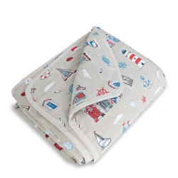 Quilted Bed Covers Made from Cotton Fabrics with Synthetic Fiber Filling