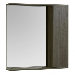 Aquaton Stone 80 Mirror Cabinet, Walnut, Model 1A228302SXC801