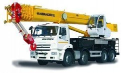 Truck Crane KS-65740-8 with U2.60.52.000 Cabin Modifications