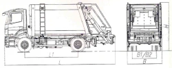 Rear-Loading Garbage Truck MK-4545-15