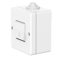 Caduceus Aling OG Single-Pole Switch for Open Wiring, 10A, 250V, IP55, White, Art. 220