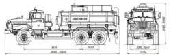 Fuel Tanker ATZ 4680K2-10 on Ural 4320 Chassis