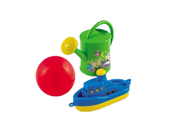 Sand Play Set No. 59 (Boat, Watering Can, Ball)