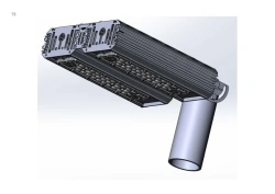 Industrial Design LED Fixture "MTM IoT" Series CUBE 100 Dual Module Side Connection 180° Console Mount