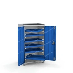 Special Tool Storage Cabinet with 6 Rotating Shelves - Model 1208
