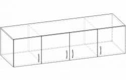 Height Compensation Cabinet Extension with Shelves and Doors