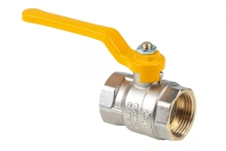 Nickel-Plated Gas Ball Valve Dist, Expert Series DN25 1" BSP-BSP, N213Rs