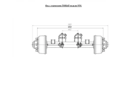 Tonar Model 9591 Axle Unit for Semi-Trailers