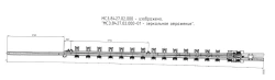 R65 Type 1/9 Rail with Point (Project MSZ.8427.02.000/-01)
