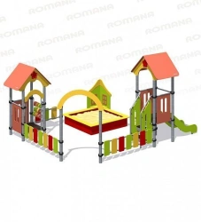 Children's Play Complex - Sandbox with Slide Romana 109.06.00