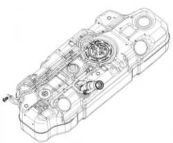 Plastic Diesel Fuel Tank for Business Sobol 22174-1101006-10