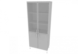 Laboratory Glassware Storage Cabinet with Glass, 800x420x1950mm