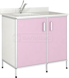 Bathroom Sink Cabinet with Round Aluminum Frame TM-LKN