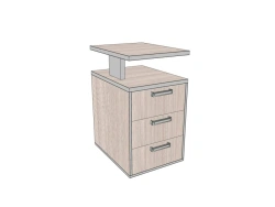 Side Cabinet with Top, No Lock, 430*554*750 mm, AsTP-3