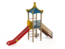 Children's Play Complex with Tower and Slide, Model DIC 1.013