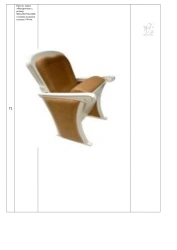 Philharmonic Armchair, Size 500*570*1000 mm, Seat Cushion Thickness 140 mm