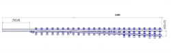 Straight Rail with Curved Spike for Switches Project 2726.01.000-01