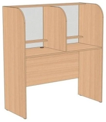 Student Desk for Language Laboratory, 2-Seater SLG2