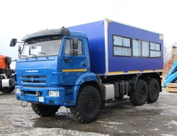 Special Bus on KAMAZ 43118-RR Chassis for Crew Transportation ASV Type 7721T2-00