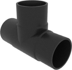 Polyethylene equal bore tee
