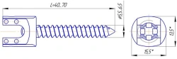 Polyaxial Spongy Screw (Diameter 5.5; 6.0; 6.5mm; Length 40-70mm)