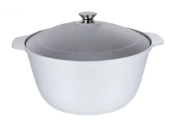 Aluminum Casserole-Fryer 5L (Uncoated) Kukmara with Aluminum Lid