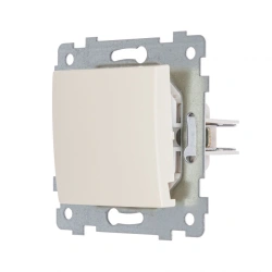 Maria Single-Pole Switch Mechanism for Flush Installation S110-437, Ivory Color