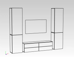 Modern Living Room Cabinet - Elegant Storage Solution