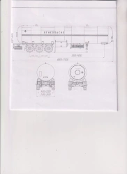 Liquefied Natural Gas Tank Semi-Trailer PPC-T-SPG1-3 Model 96833-0000010-09 with Pump