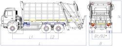 Rear-Loading Garbage Truck MK-4542-G8