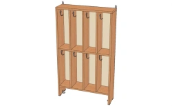 Towel Rack with Two Levels, Model VP-1