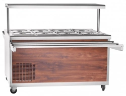 High-Temperature Refrigerated Display Case with Neutral Cabinet PVV(N)-70PM-01-NS