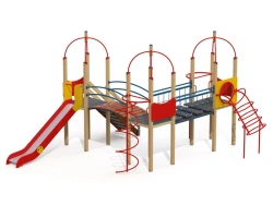 Children's Play Complex DIC 3.165 with Metal Roofs, Height 1500mm