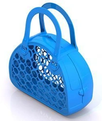 Stylish Blue Picnic Basket Bag for Outdoor Activities