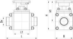 Steel Ball Valve for Pipeline Isolation ATЭК.491284.059