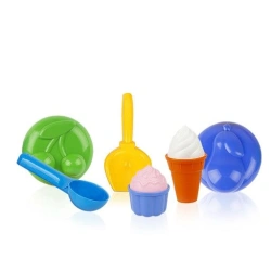 Sand Play Set "Delicious Treats" with 4 Molds, Scoop, and Spoon
