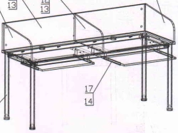 Metal Frame Workbench for Individual Use