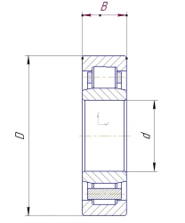 Bearing 6-32317B2-ETU 100/3 for Mechanical Support
