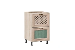 Country LD 245110.000 Facade 500 with 2 Drawers in Light Sonama and Green Sonama