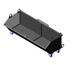 Metal Chip Collection and Transport Cart Series 1379