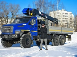 Multi-Functional Hydraulic Crane Truck on Ural 4320 Base, Model U0K07N-U8